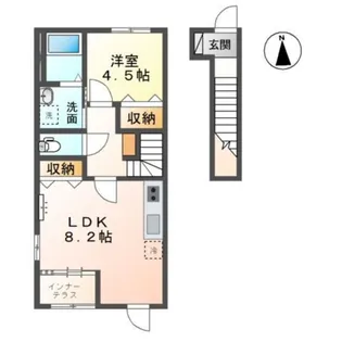 フィラーレパル【2階】の間取り