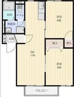 ロジュマンA【1階】の間取り