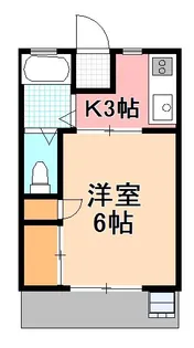 コーポ八木NO,2【2階】の間取り