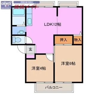 パークグリーンヒルA棟【1階】の間取り