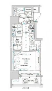 ARKMARK四谷左門町【7階】の間取り