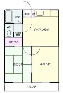 ピュアコーポ【2階】の間取り