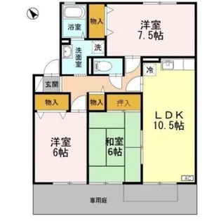 エルフタウン吉久【1階】の間取り