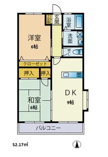 武美ハイツ【1階】の間取り