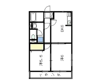 渚A【2階】の間取り
