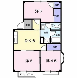 広島県広島市佐伯区五日市町大字下河内【アパート】の間取り