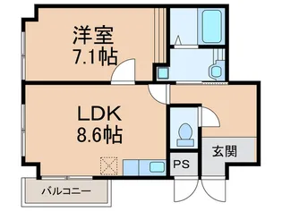 カームコーポ【2階】の間取り