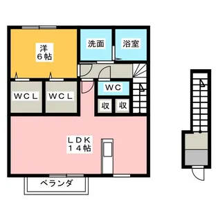 セジュールKT【2階】の間取り