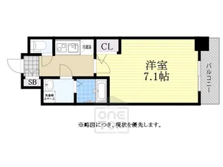 アドバンス大阪ベイストリート【6階】の間取り