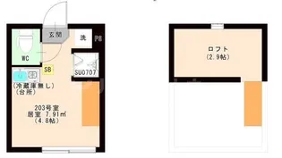 JUNE【2階】の間取り