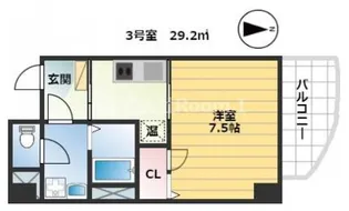 パウゼ大手前【4階】の間取り