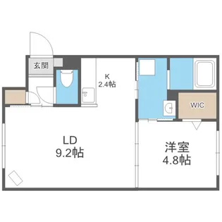 コンソラチュール札幌駅東【4階】の間取り