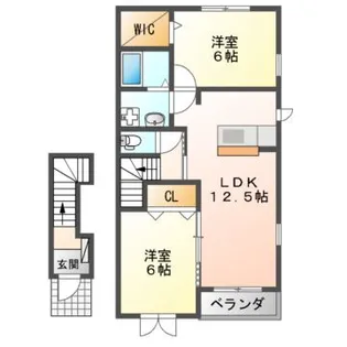 バンブーフォレスト【2階】の間取り