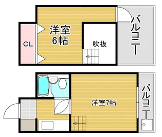アベニュー岸里【5階】の間取り