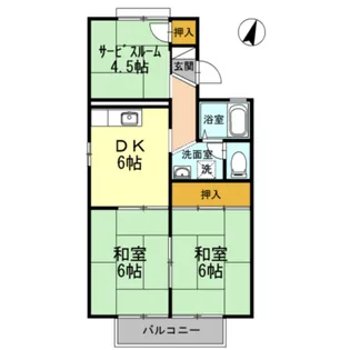 プリメーラ石井城【1階】の間取り