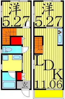 東京都葛飾区高砂5【一戸建】の間取り