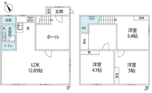 テラスフルール【1階】の間取り