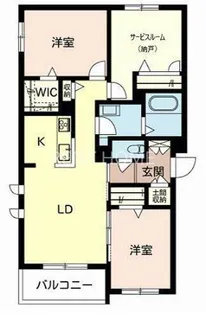 シャーメゾン 和【2階】の間取り