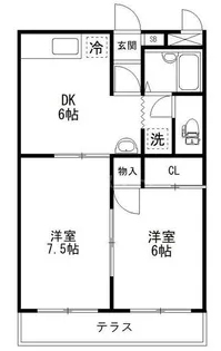 埼玉県さいたま市見沼区東大宮7【アパート】の間取り