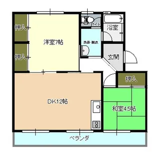 セレーナ厚狭A棟【1階】の間取り