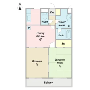 ソサイエティホームズB【1階】の間取り
