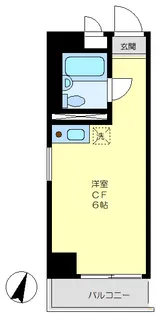 西横浜クリスコーポ【5階】の間取り