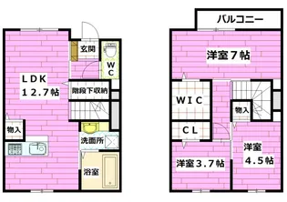 広島県安芸郡海田町蟹原1【一戸建】の間取り