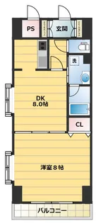 フローラル中葛西V【7階】の間取り