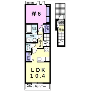 ベル フルール【2階】の間取り