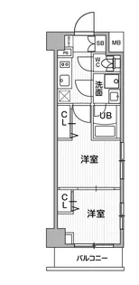 東京都目黒区原町2【マンション】の間取り