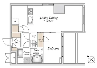 シティラックス ツルミ【6階】の間取り