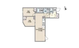 東京都渋谷区神宮前2【マンション】の間取り