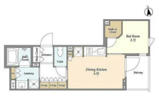 東京都渋谷区恵比寿南3【マンション】の間取り