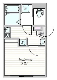 ザ・クラスアーバンス早稲田南【1階】の間取り