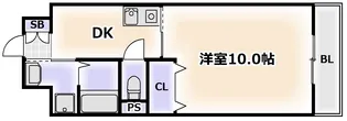 大阪府大阪市浪速区幸町3【マンション】の間取り