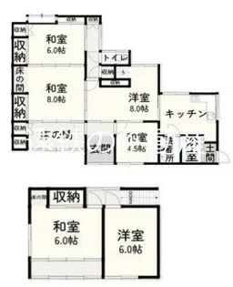 静岡県浜松市中央区富塚町【一戸建】の間取り