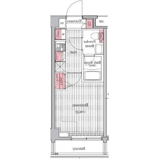 プレール・ドゥーク元住吉【4階】の間取り