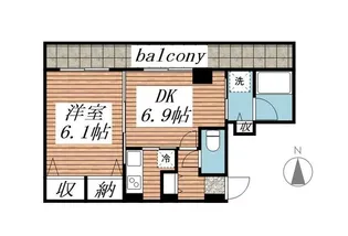 パルテールIWASAKI【3階】の間取り