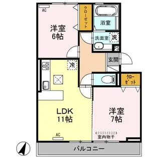 ラグーナ【1階】の間取り