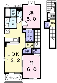 コージーコート朝霧I番館【2階】の間取り