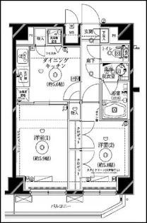 東京都大田区西蒲田7【マンション】の間取り