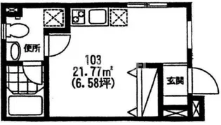 コリーヌ学芸大学弐番館【1階】の間取り