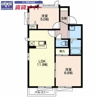 アーバンチェリーA【2階】の間取り