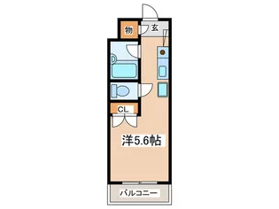 ファ-ストシティ六会【1階】の間取り