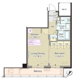 メルクマール京王笹塚レジデンス【15階】の間取り