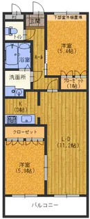 グローリアス【1階】の間取り