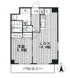 アクシーズタワー浦和岸町II【9階】の間取り