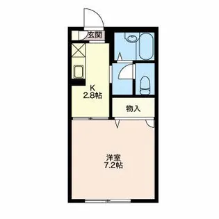 新潟県長岡市槇山町【アパート】の間取り