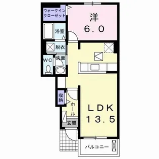 徳島県徳島市津田町1【アパート】の間取り