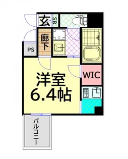 プレサンス難波南アーバニッシュ【8階】の間取り